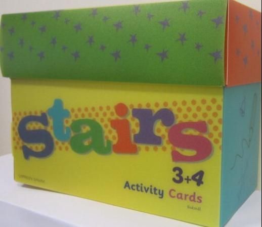 Stairs 3+4. Activity cards. 128 oppgavekort. 16 kategorikort. 5 fasithefter