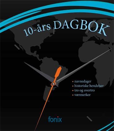 10-års dagbok. Notatbok med værmerker, navnedager, tro og overtro
