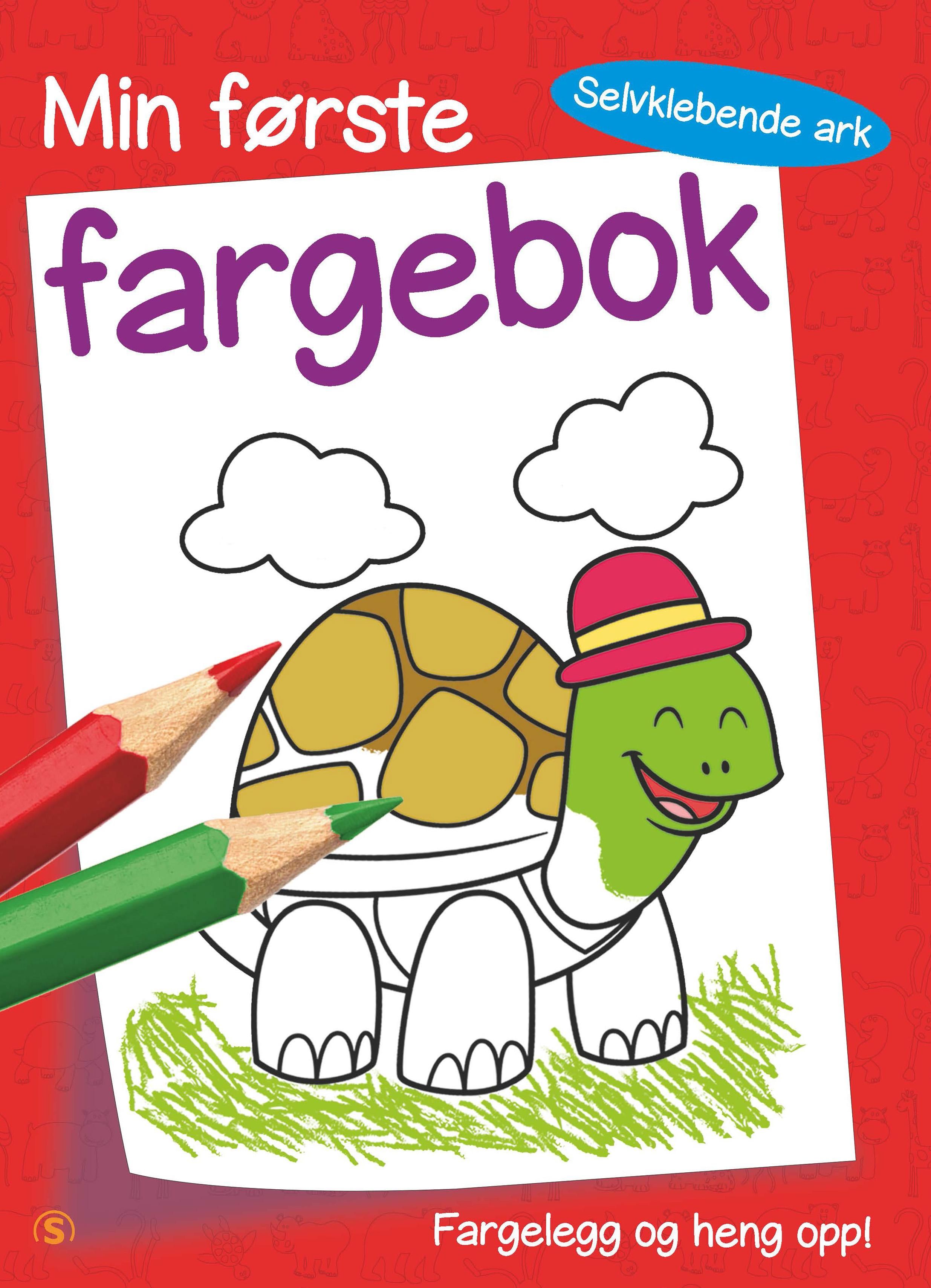 Min første fargebok. Rød. Selvklebende ark