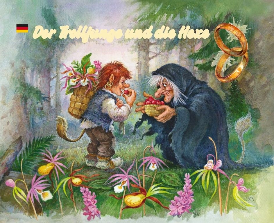 Trollgutten og heksa tysk