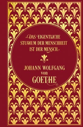 Notizbuch Goethe - Leinen mit Goldprägung, unliniert,