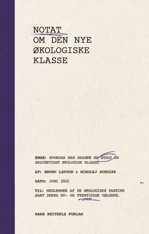 Notat om den nye økologiske klasse - Hvordan man skaber en selvbevidst og stolt økologi