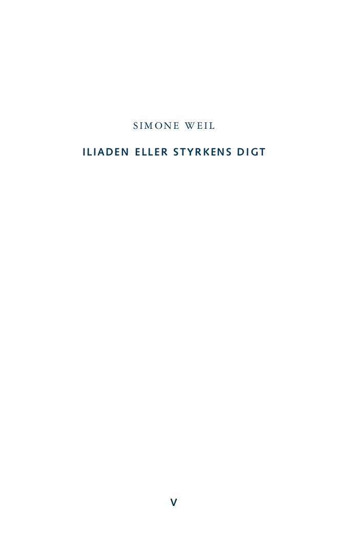 Iliaden eller styrkens digt