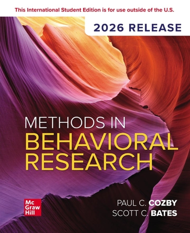 Methods in Behavioral Research 16ed - 2026 Release ISE