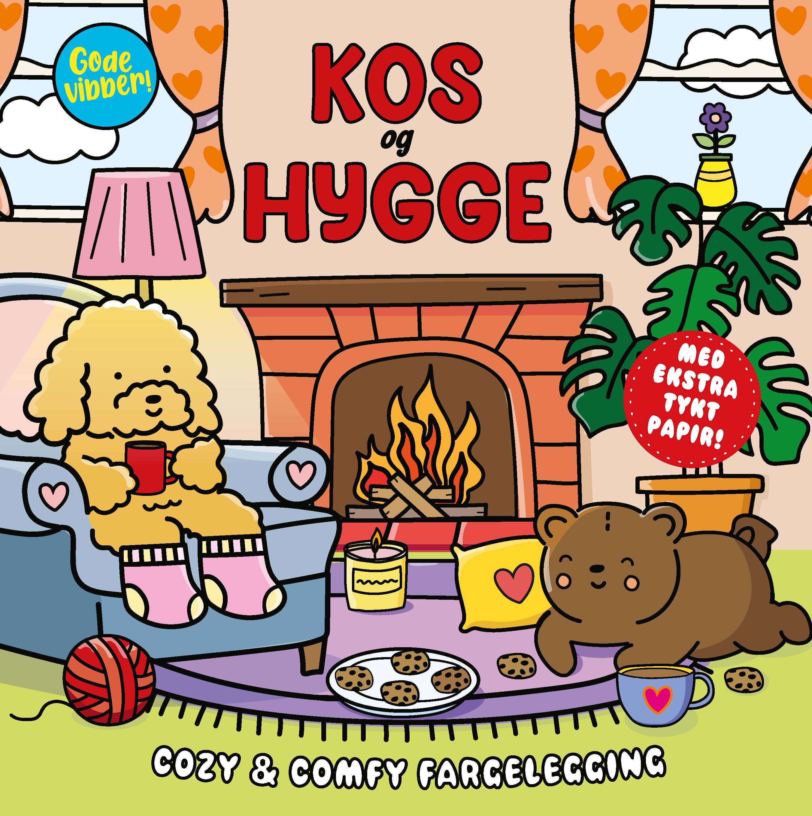 Kos og hygge - cozy & comfy fargelegging
