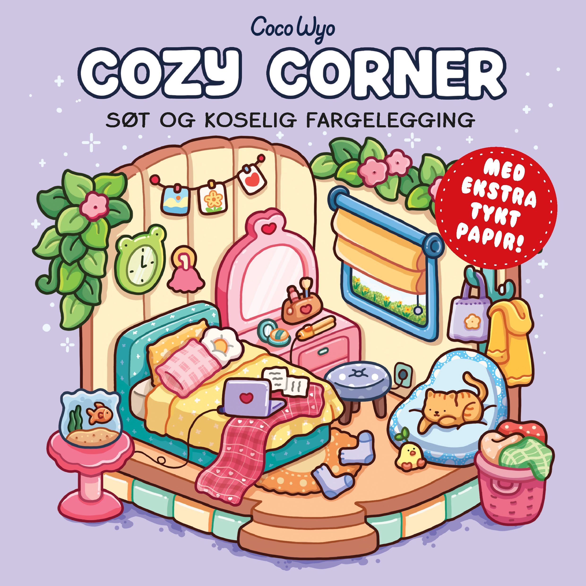 Cozy corner - søt og koselig fargelegging