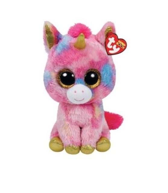 Bamse TY Fantasia Multi Unicorn Medium