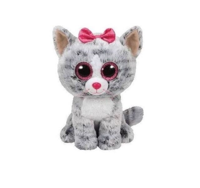 Bamse TY Kiki Grey Cat Medium