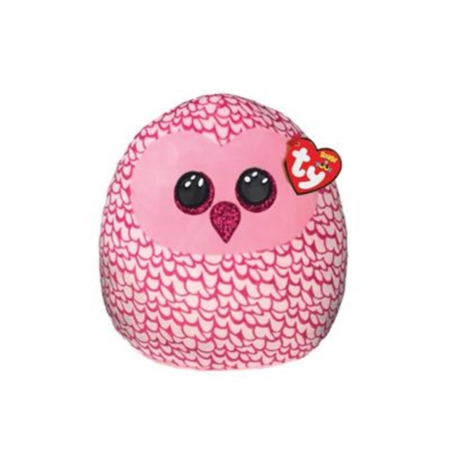 Bamse TY Pinky Pink Owl Squish 25Cm