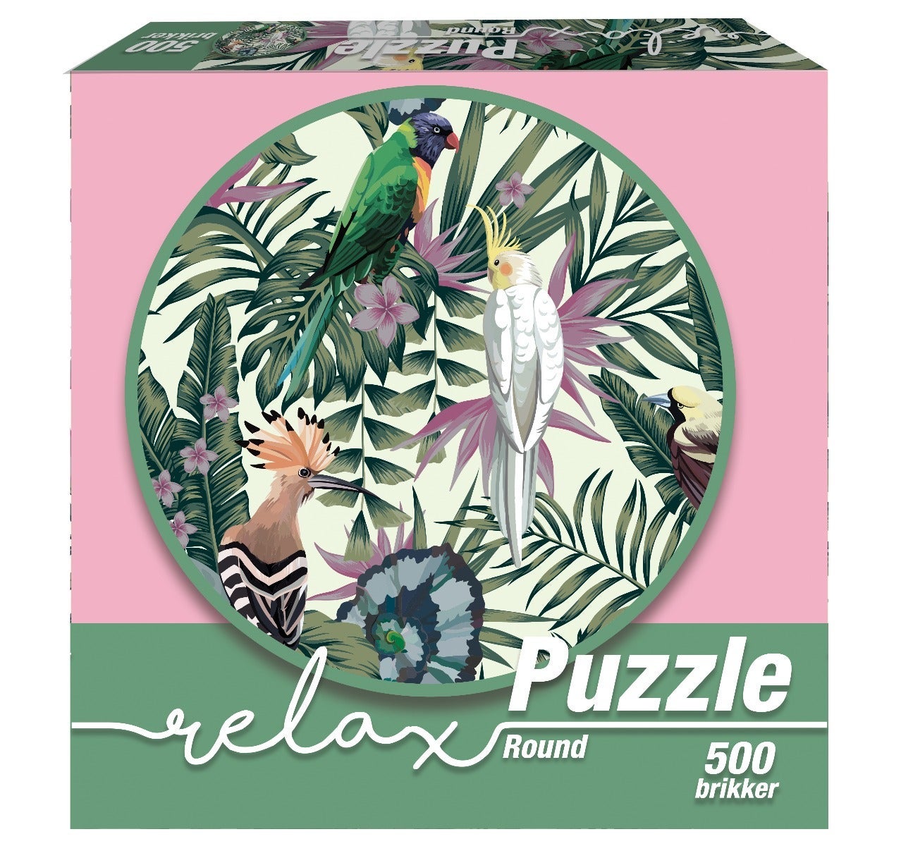 Puslespill 500 Rundt Papegøye Relax