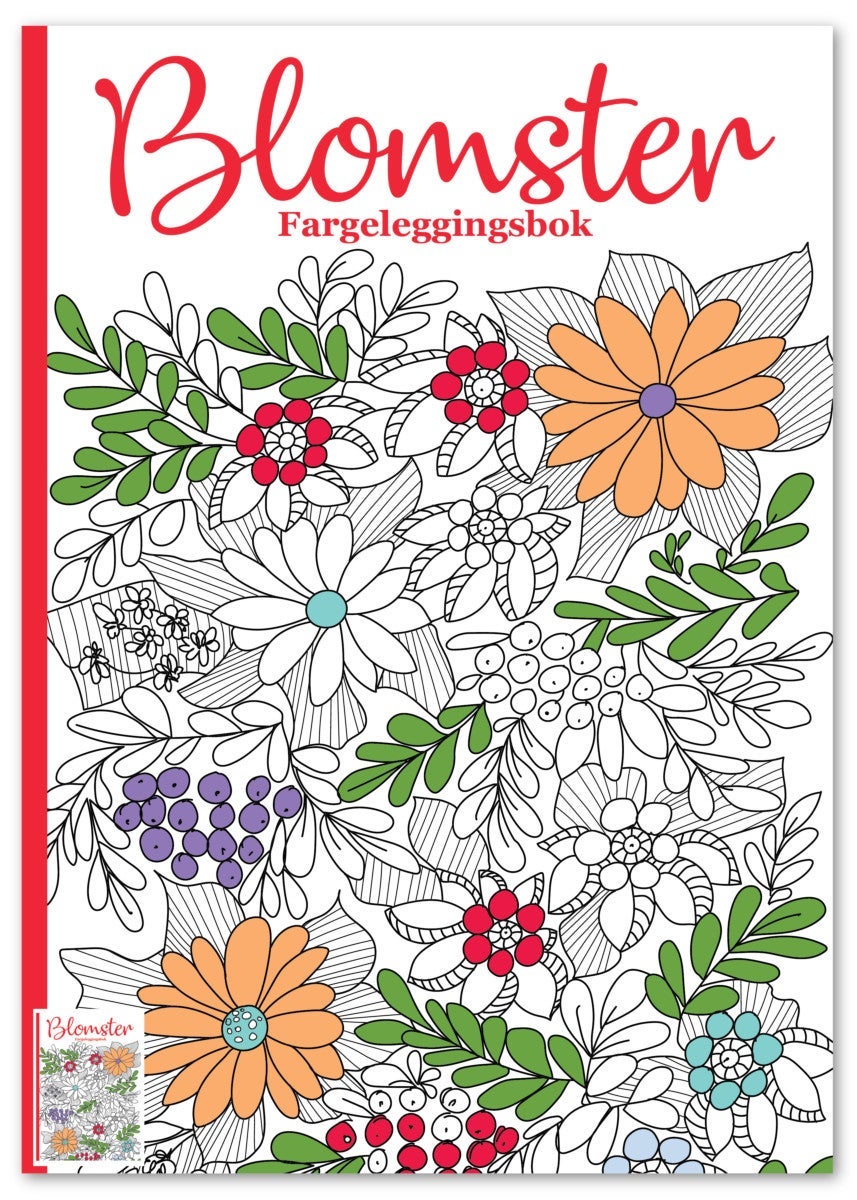 Fargeleggingsbøker Blomster