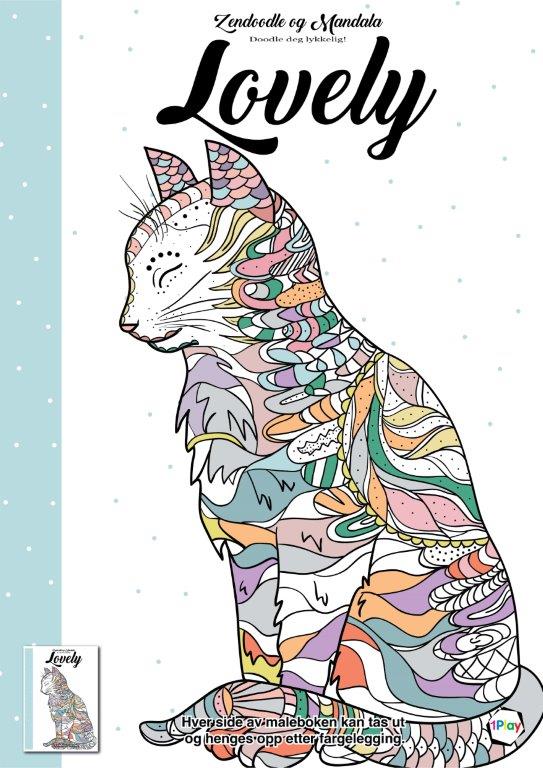 Fargeleggingsbok Doodle Mandala Lovely