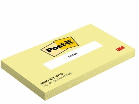 POST-IT NOTATBLOKK 655 GUL 76X127MM