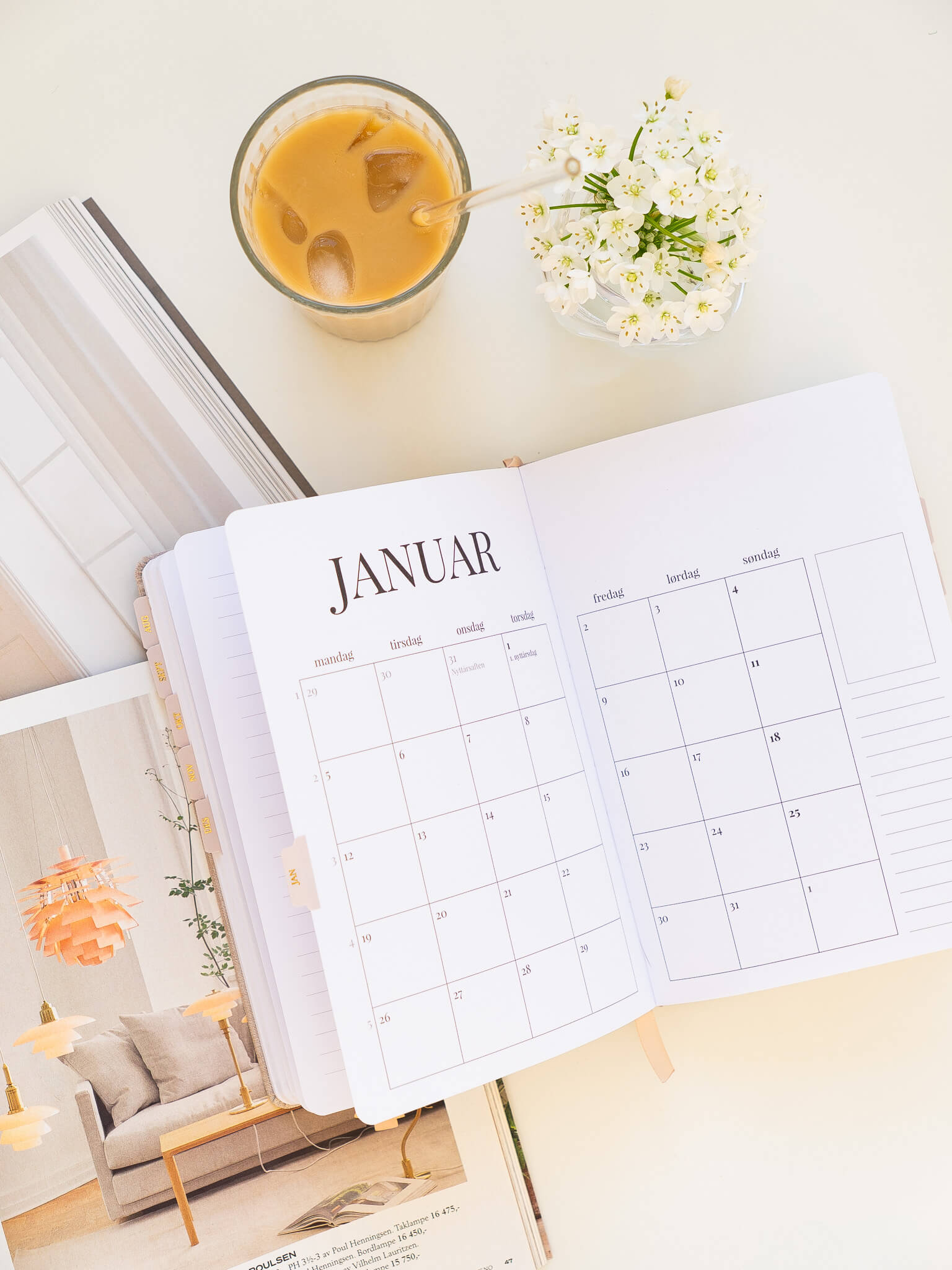 Kalender 2026 Aveluna A5 Beige