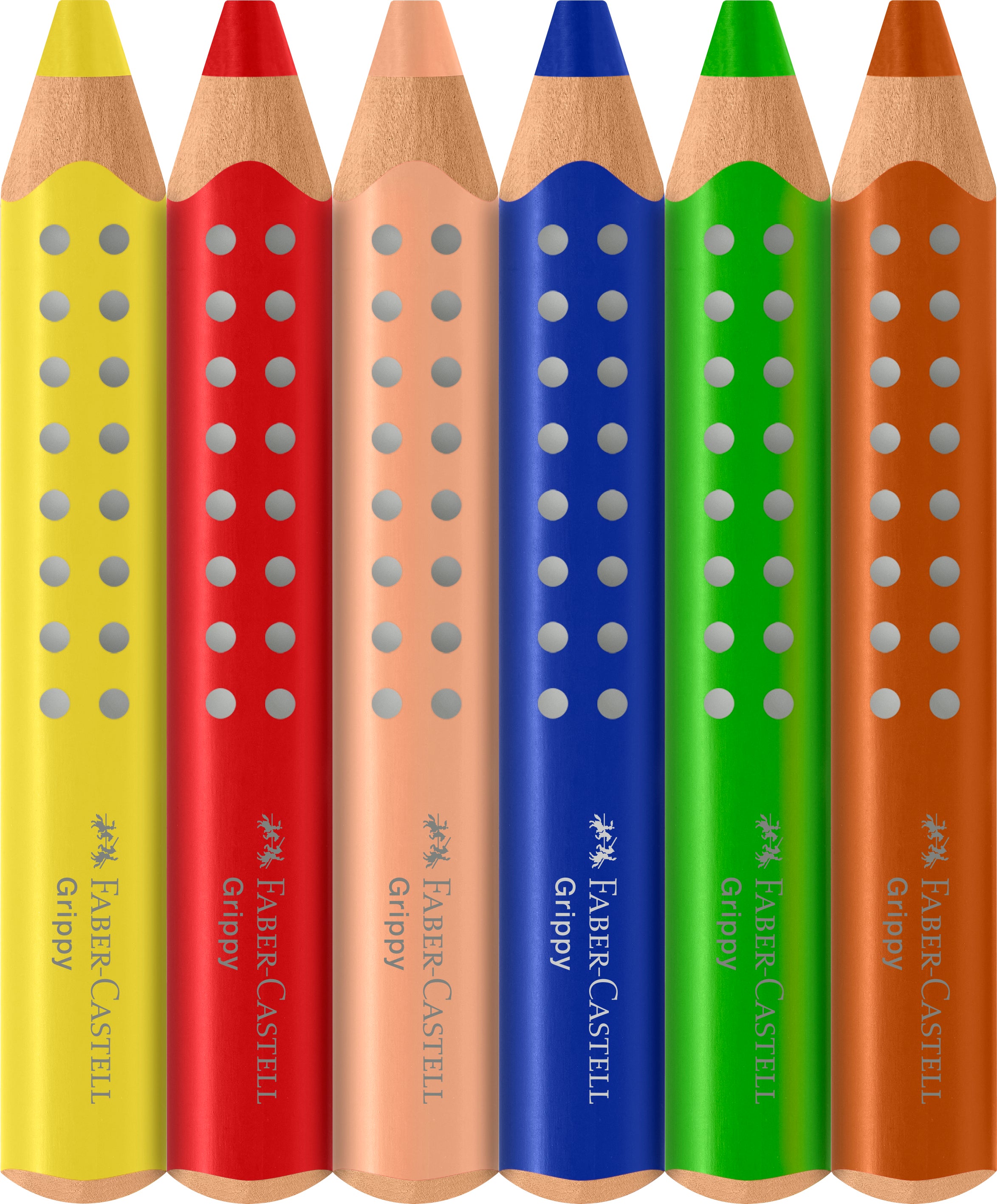 Fargeblyant Grippy Min Første 6pk