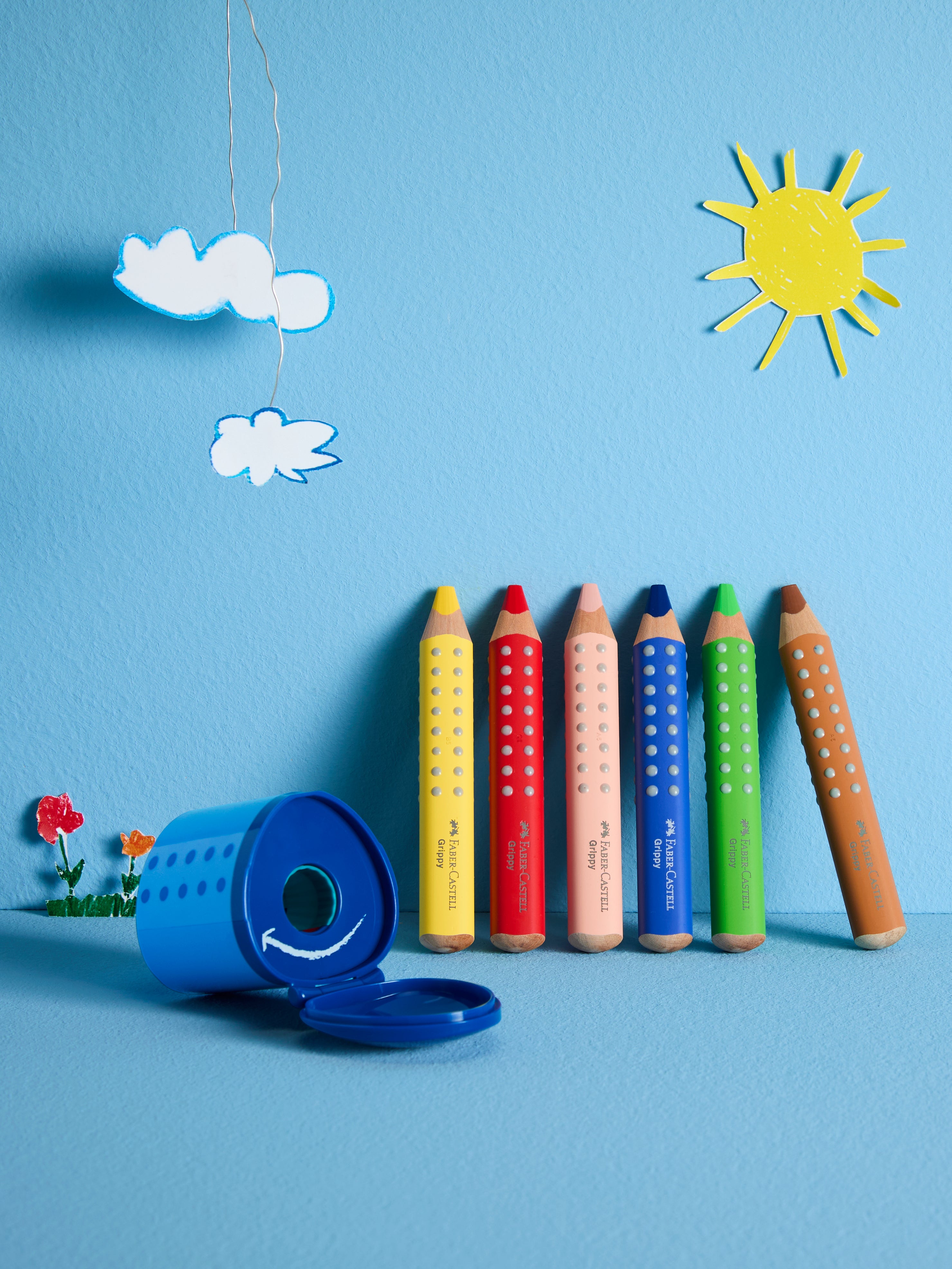 Fargeblyant Grippy Min Første 6pk