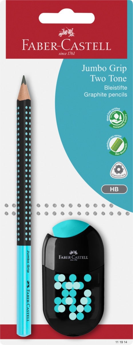 Blyant 1 Stk Blister m/viskelær Rosa