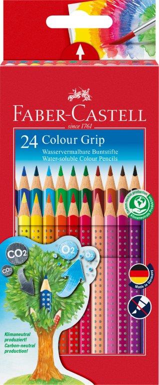 Fargeblyant Faber Grip Trekant 24 Pk