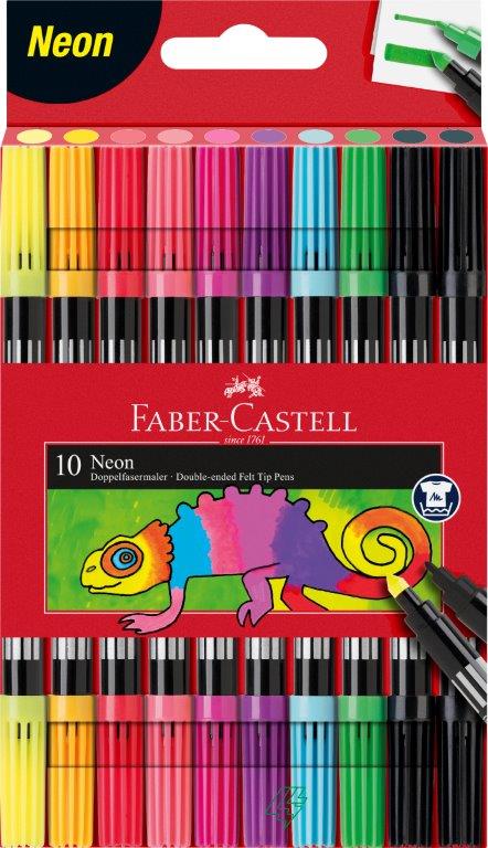 Tusj Faber Dobbelt Neon Farger 10 Pk