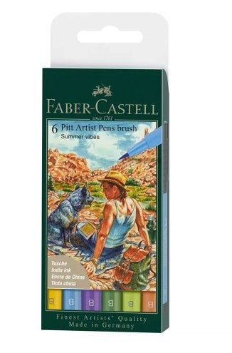 Tegnesett Faber Pitt Basic 6stk