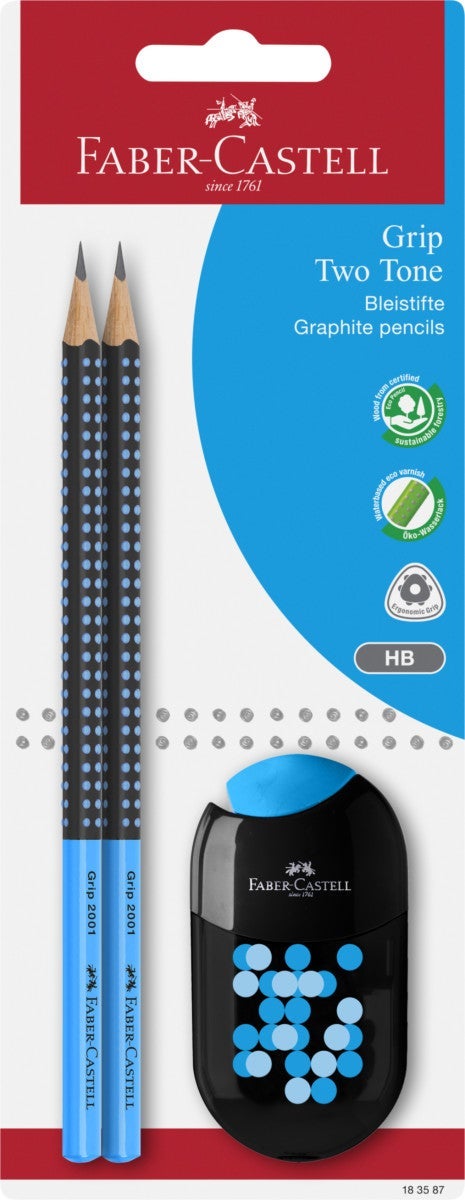 Blyant 2 Stk Blister m/viskelær