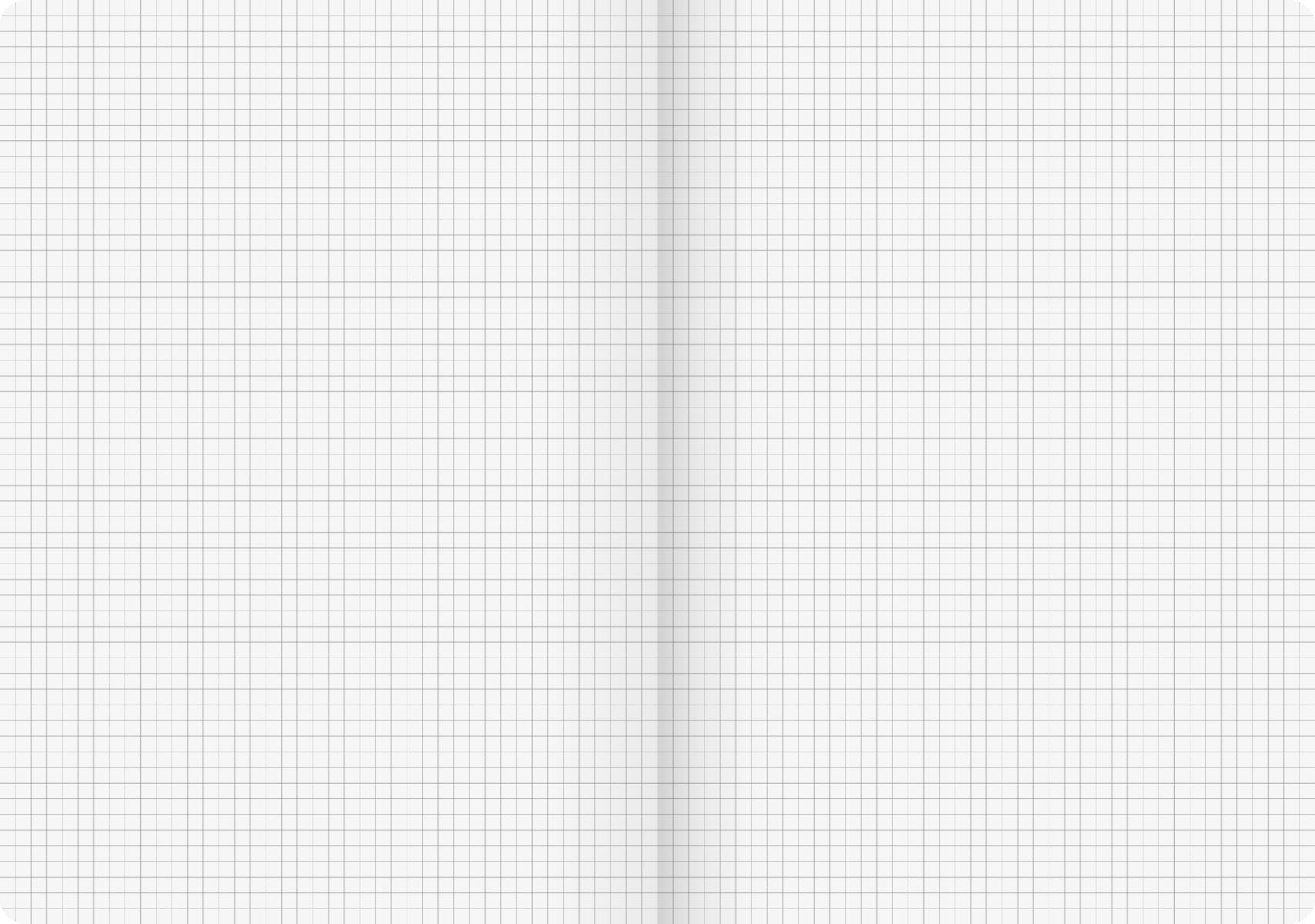 Notatbok Brunnen A4 Ruter 96 blad - m/strikk og pennehempe