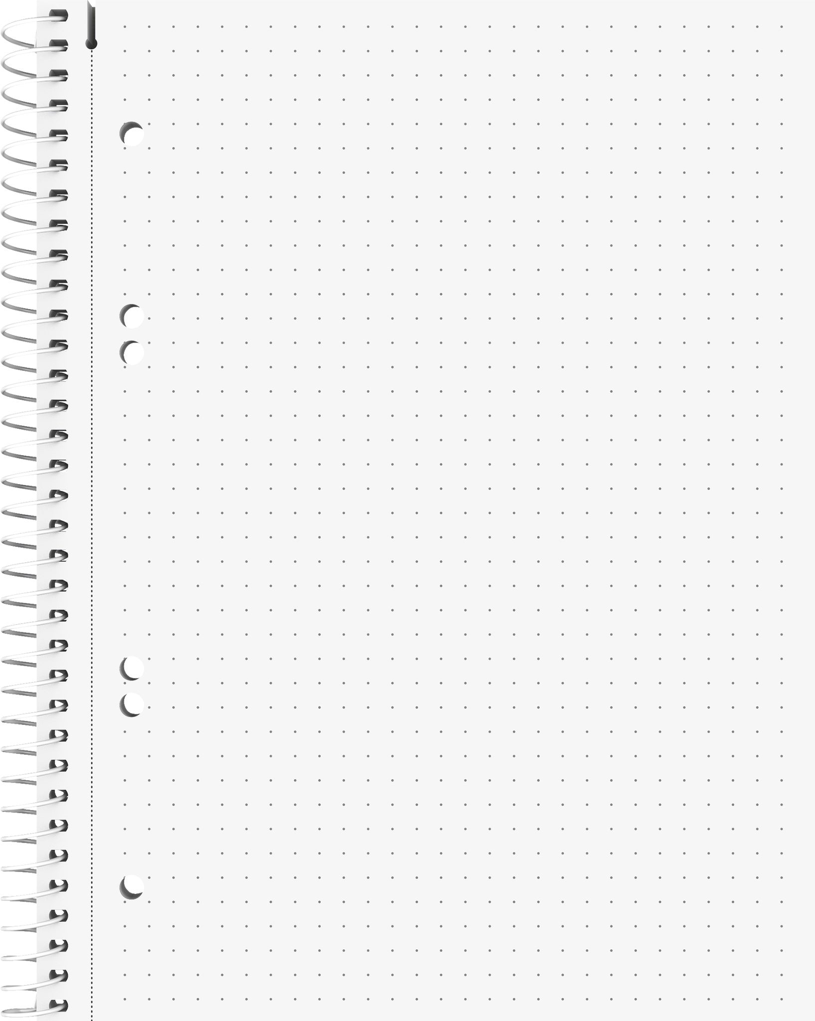 Spiralhefte Brunnen A5 90g Dots Blå