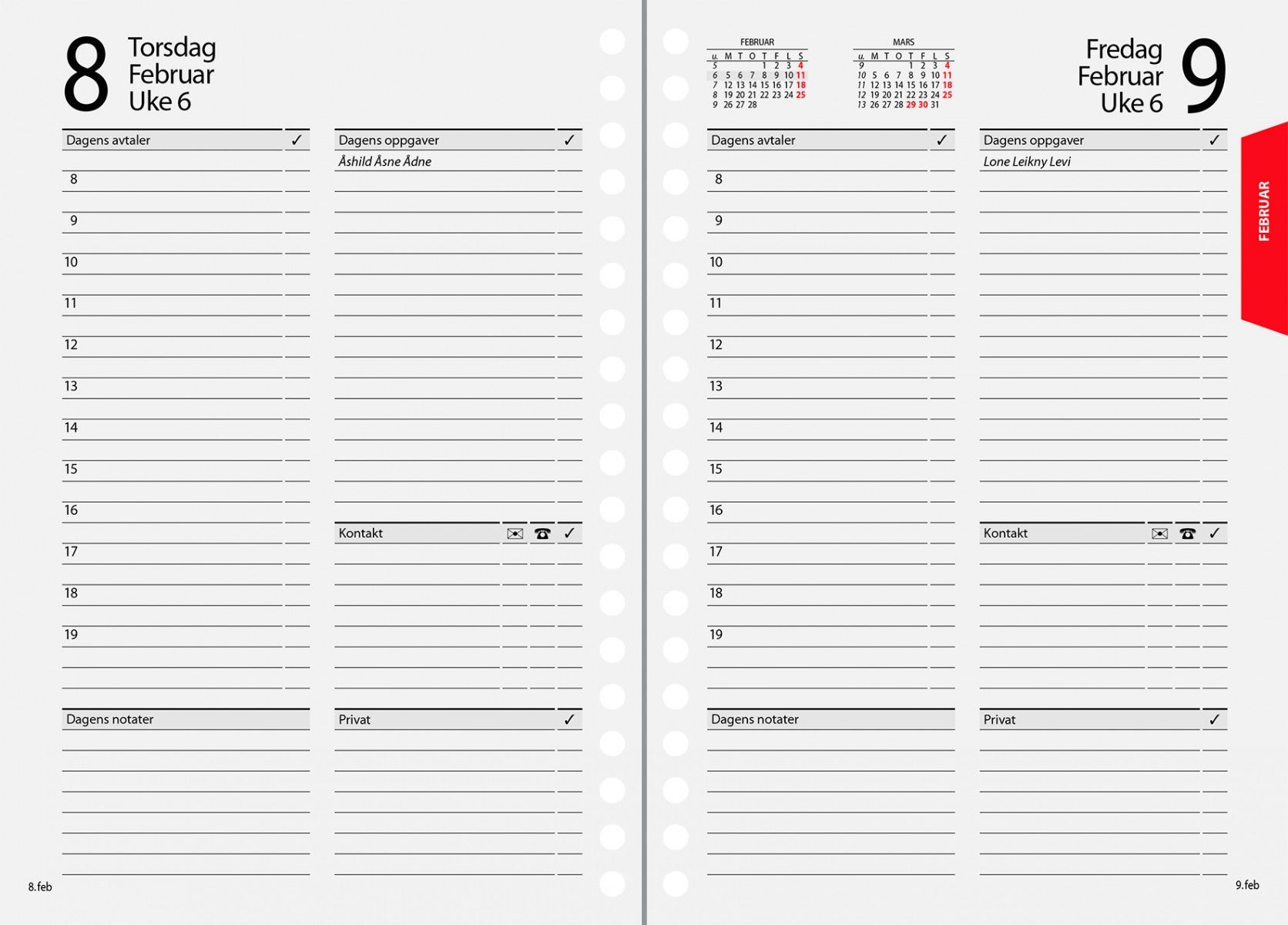 Dagbok 2021 7.sans Dagkalender Nature Dag A6 - Innbundet