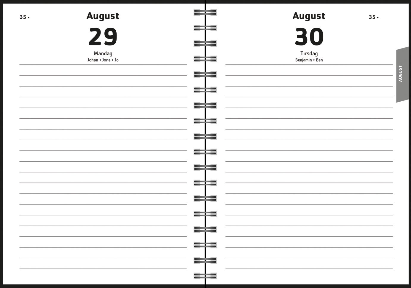 7.sans Kalender 21/22 Dagplan ZENart A6