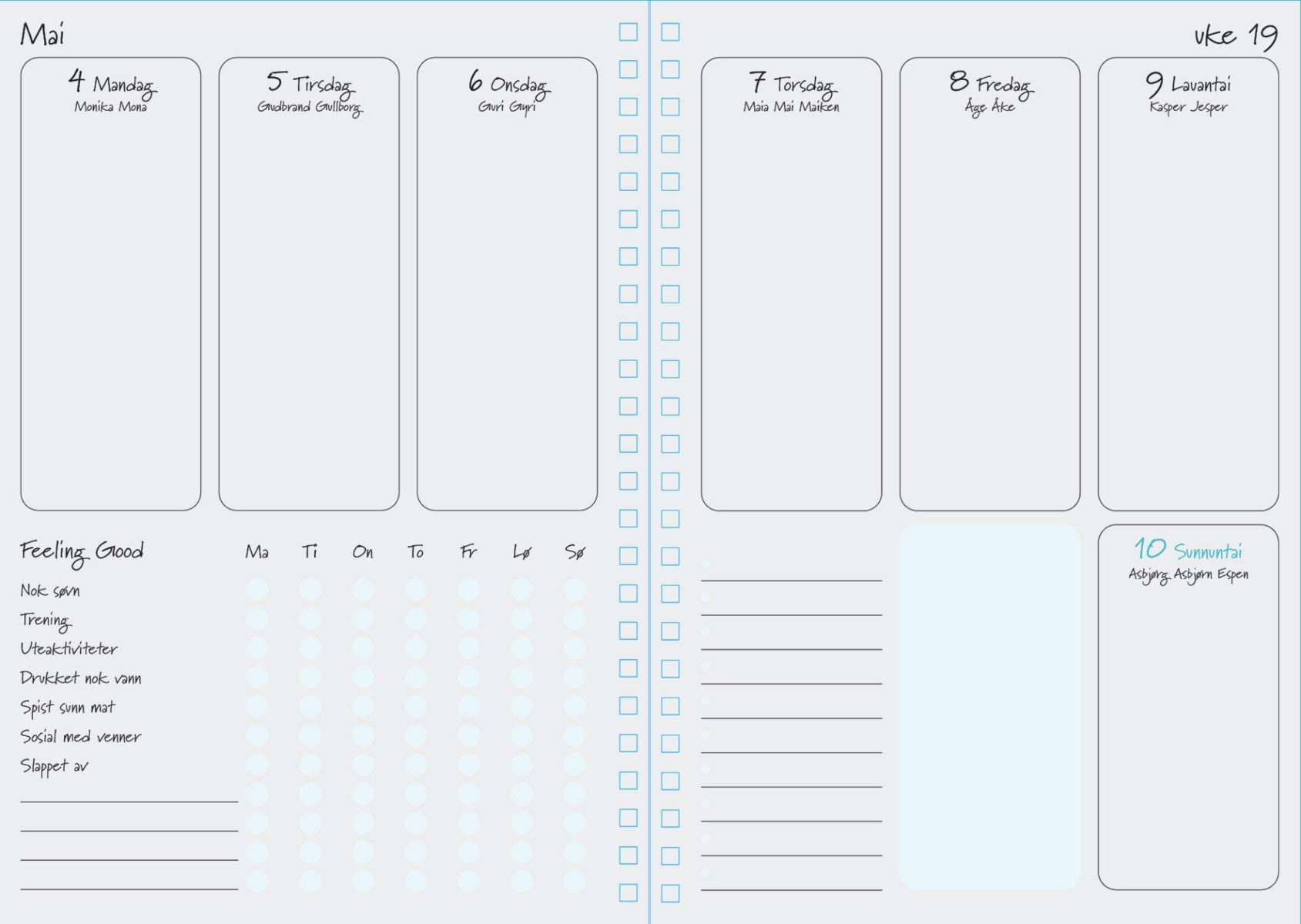 Kalender 7.Sans 2022 Feel Good spiral kart