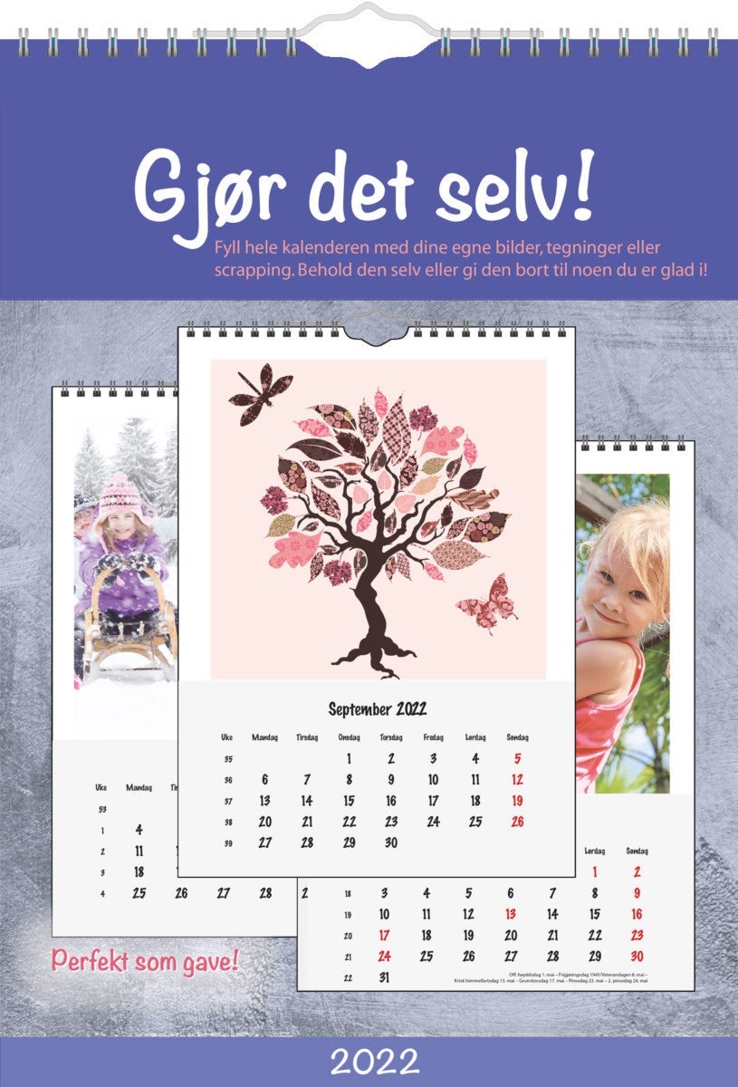 Kalender 2022 Gjør det selv