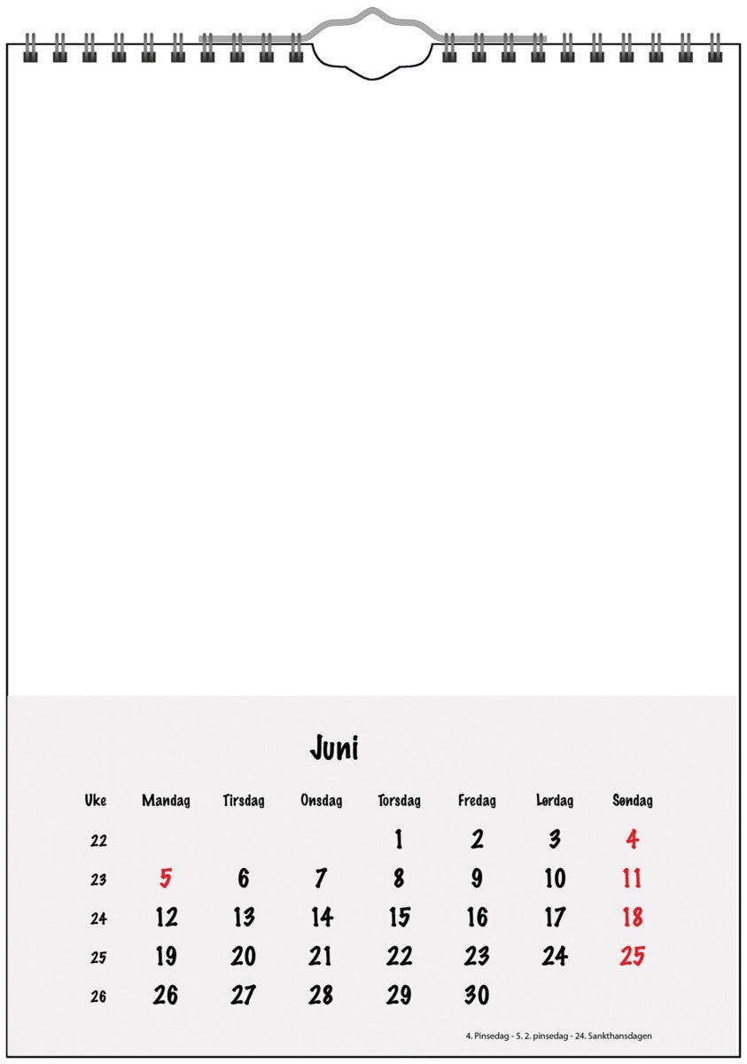 Kalender 2022 Gjør det selv