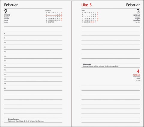 Kalender 2023 7.Sans Agenda Deco refill i omslag