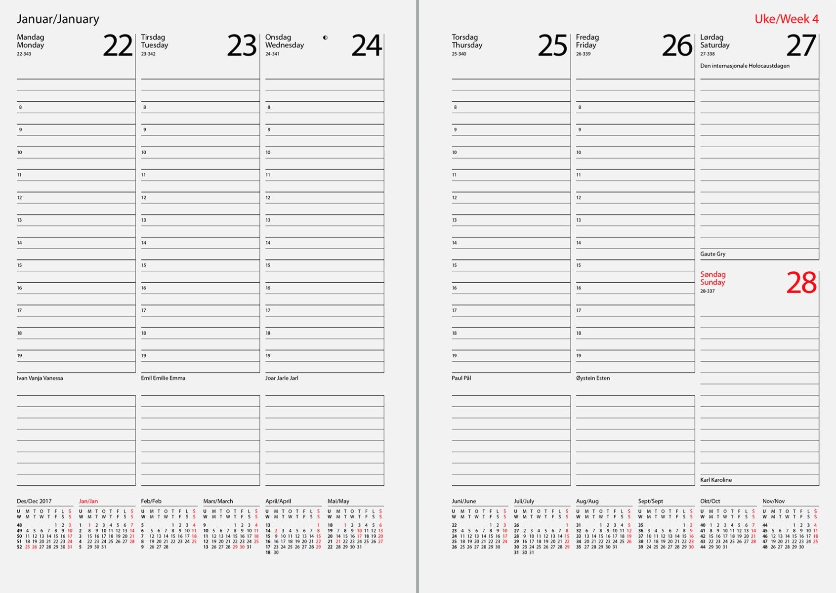 Kalender 2023 7.Sans Termin innbundet