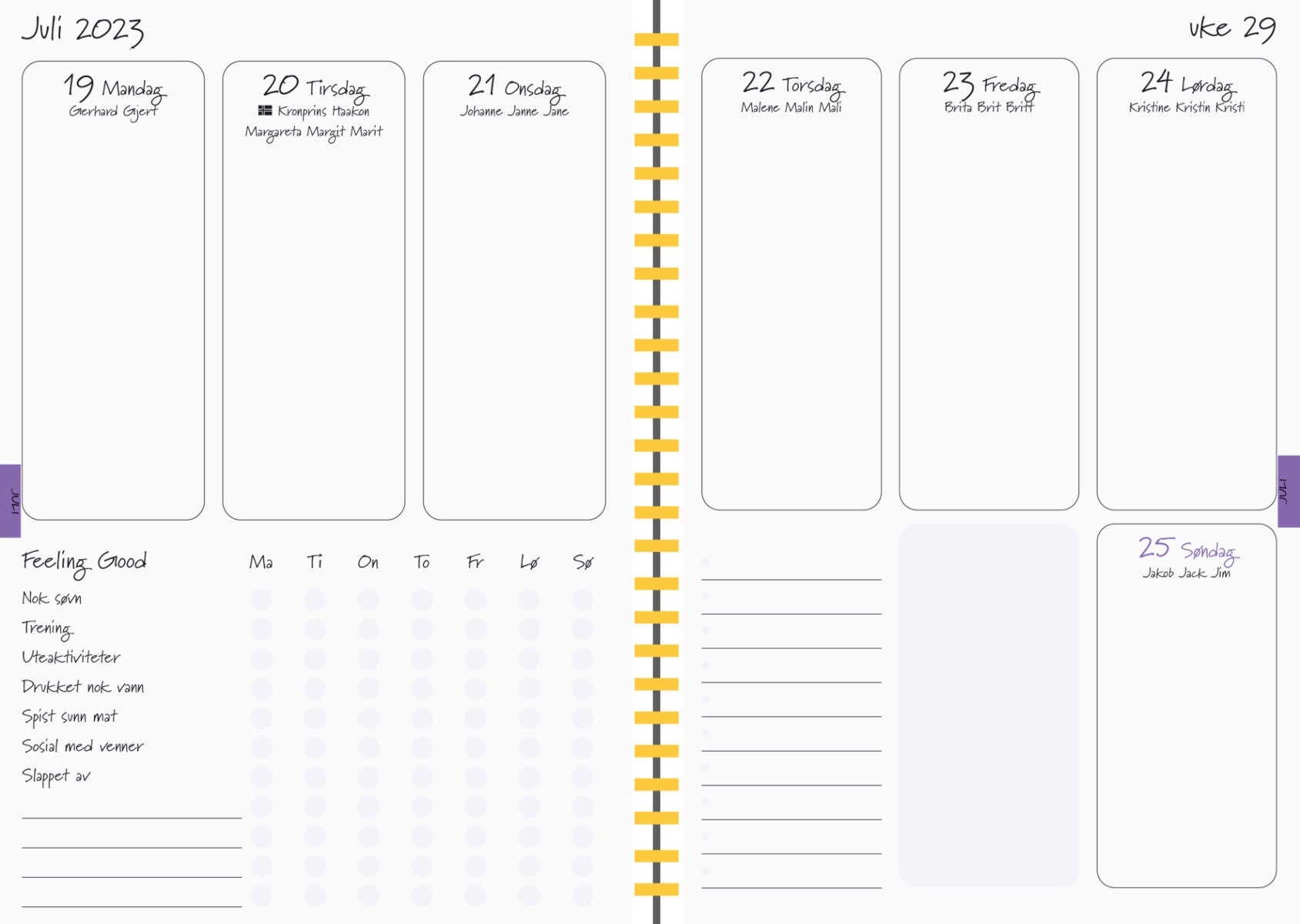 7.Sans kalender 23/24 Feel Good Student