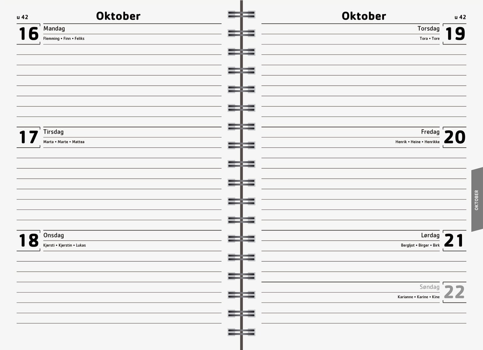 Ukeplan 23/24 Celebrate A5 18M