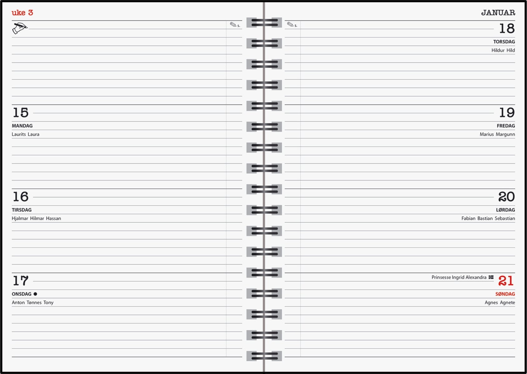 7.Sans kalender 24/25 myCase A5