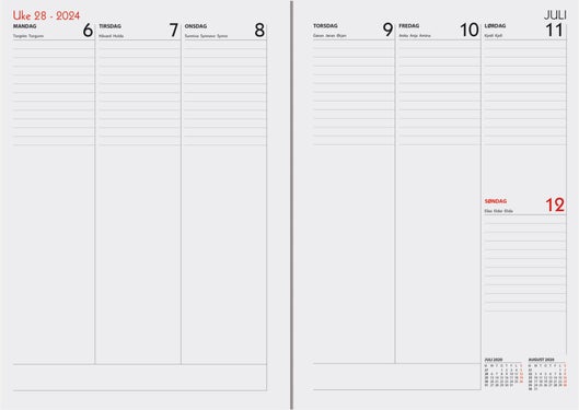 7.Sans kalender 24/25 Studieåret Midi