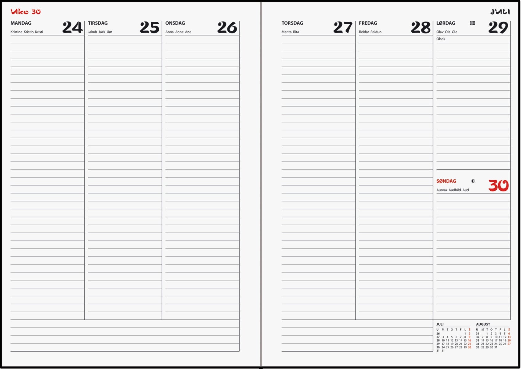 7.Sans kalender 24/25 Eduka A5