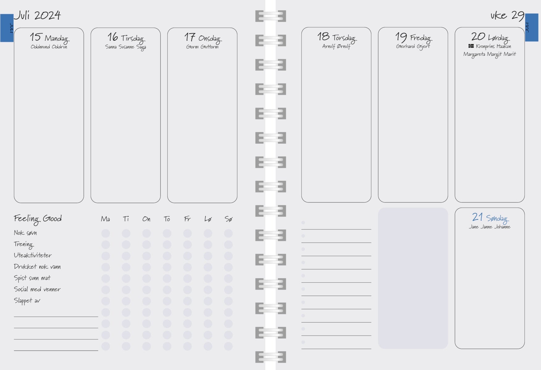 7.Sans kalender 24/25 Feel Good Student