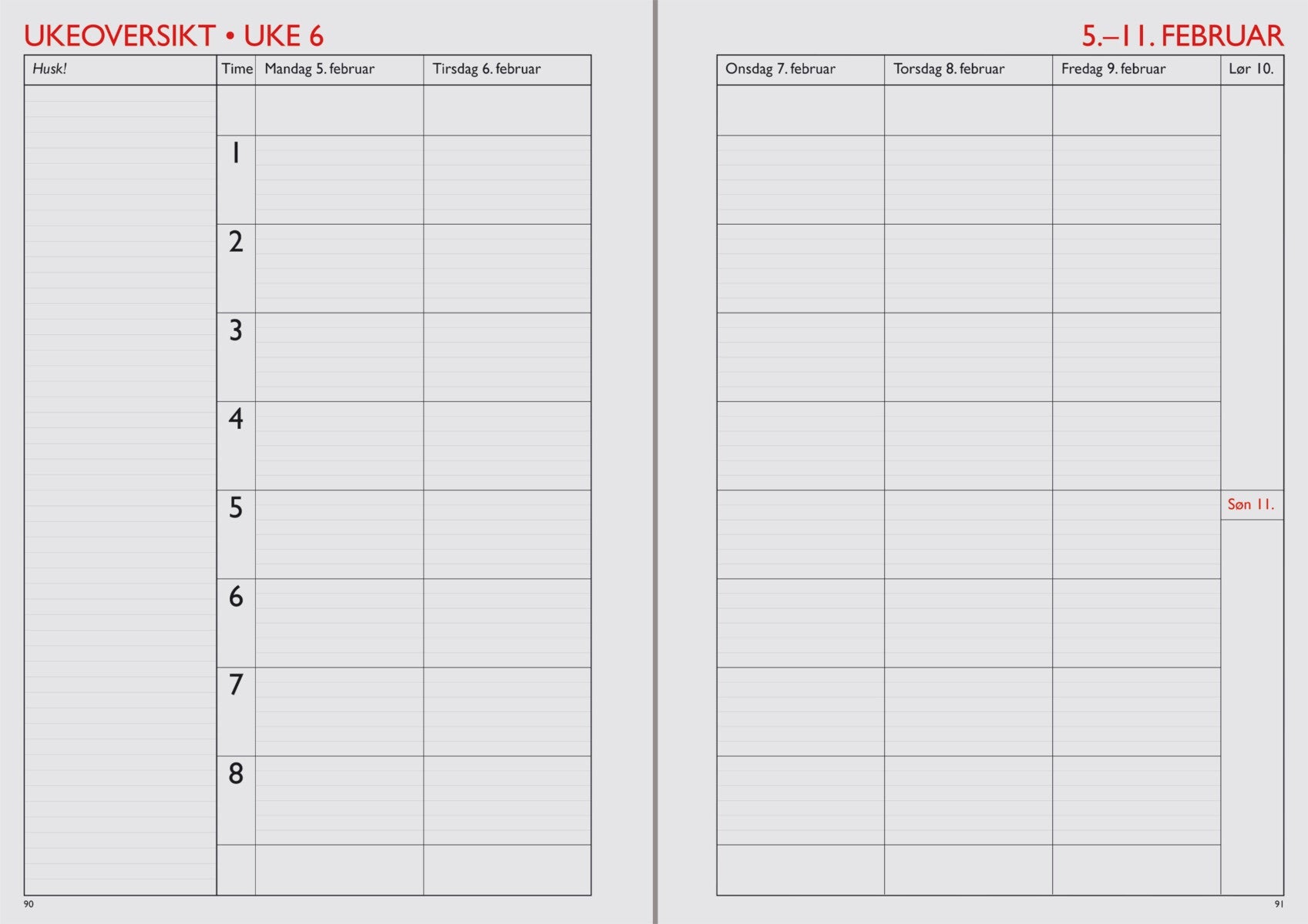 7.Sans kalender 24/25 Læreren Grunnskolen innb.