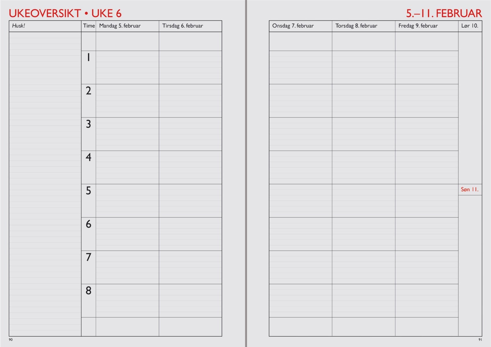 7.Sans kalender 24/25 Læreren Grunnskolen spiral
