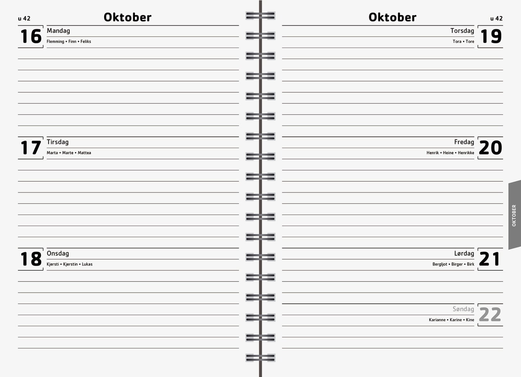 Ukeplan 24/25 Little Plants A5 18M