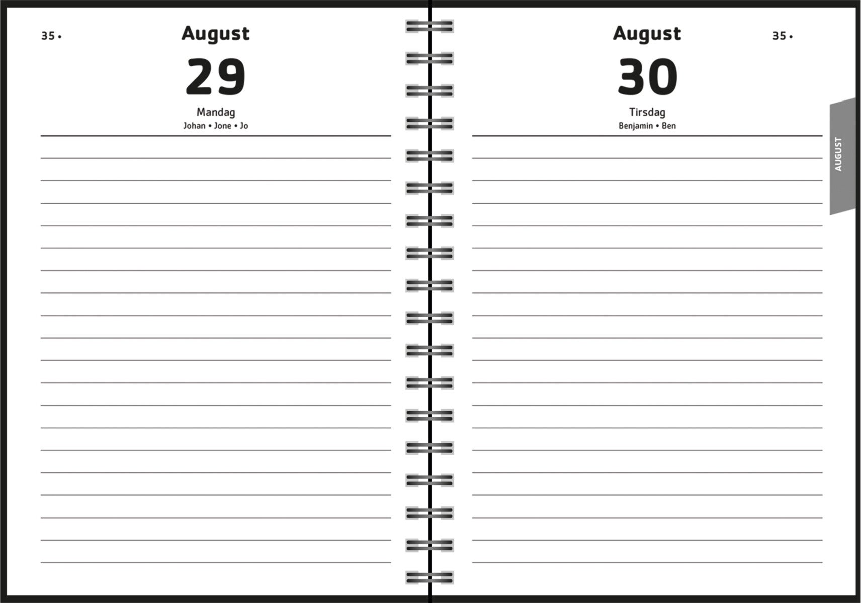 Dagplan 24/25 Ice Vector A6