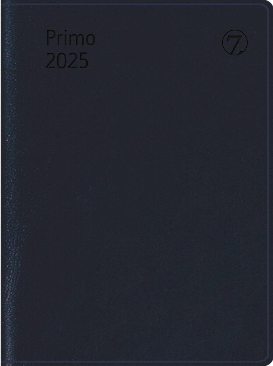 Kalender 2025 7.Sans Primo, Imitert Skinn Sort