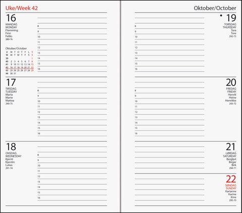 Kalender 2025 7.Sans Datum Natur Kartong, Brun