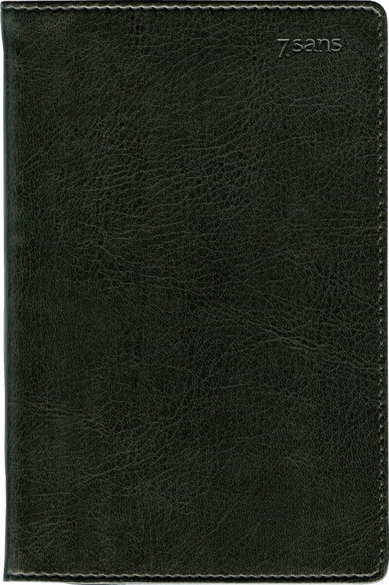 Kalender 2025 7.Sans Futurum Refill i Imit Omslag - Sort