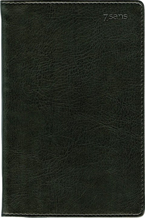 Kalender 2025 7.Sans Futurum Refill i Imit Omslag - Sort