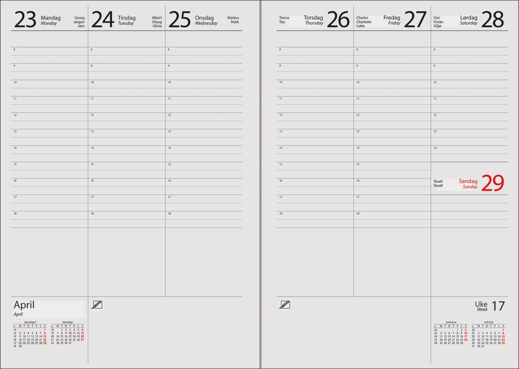Kalender 2025 7.Sans Novum Spiralisert Sort