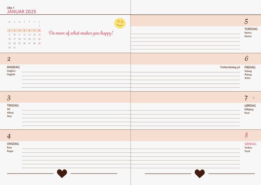 Kalender 2025 7.Sans Det Søte Liv Kristine Ilstad